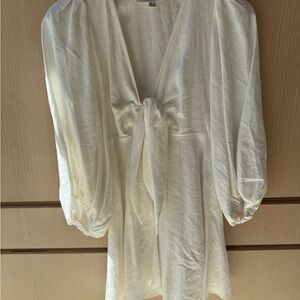 Shona Joy Cream Tie-Front Top